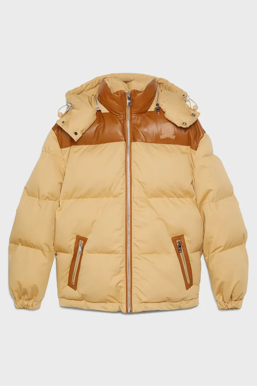 Чоловіча бежева куртка THC DG CHINO NEW YORK PUFFER 6