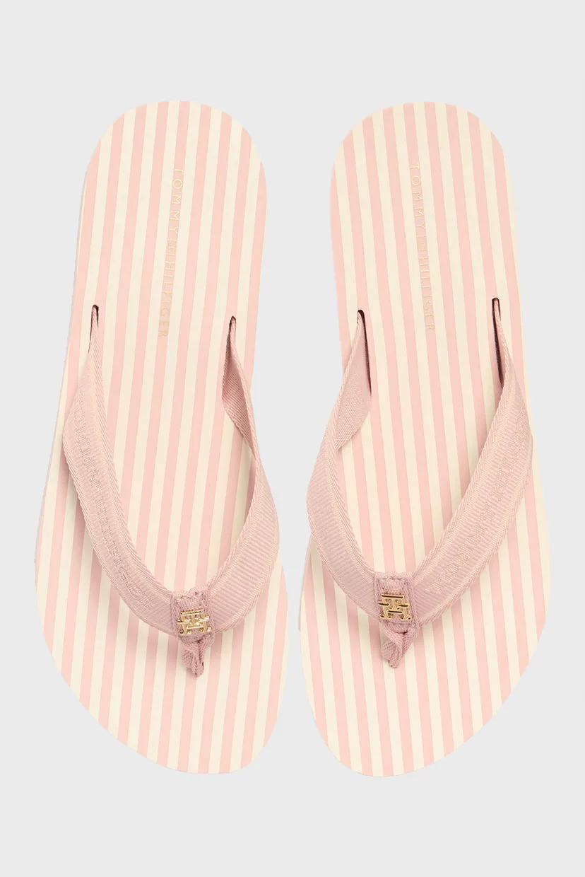 Жіночі рожеві в'єтнамки TH STRIPES BEACH SANDAL 4