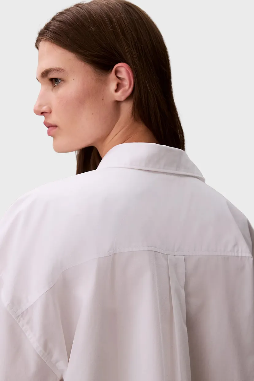 Женская белая рубашка Poplin 5