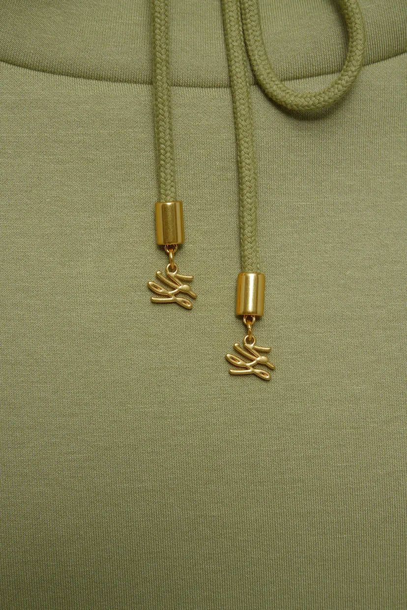 Жіноче зелене худі DETAIL 3