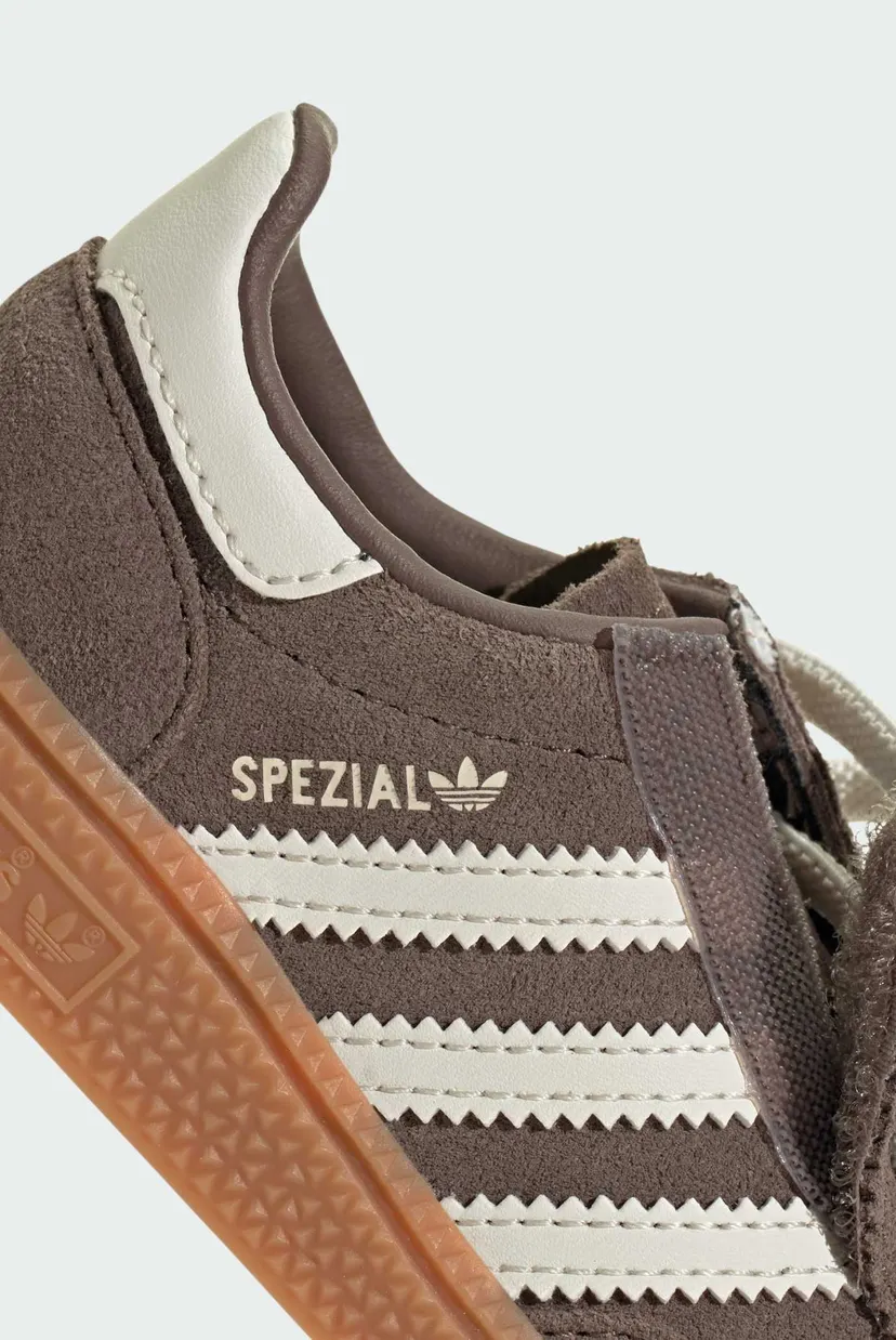 Дитячі коричневі замшеві снікерси Handball Spezial Comfort Closure Elastic Lace Kids 10