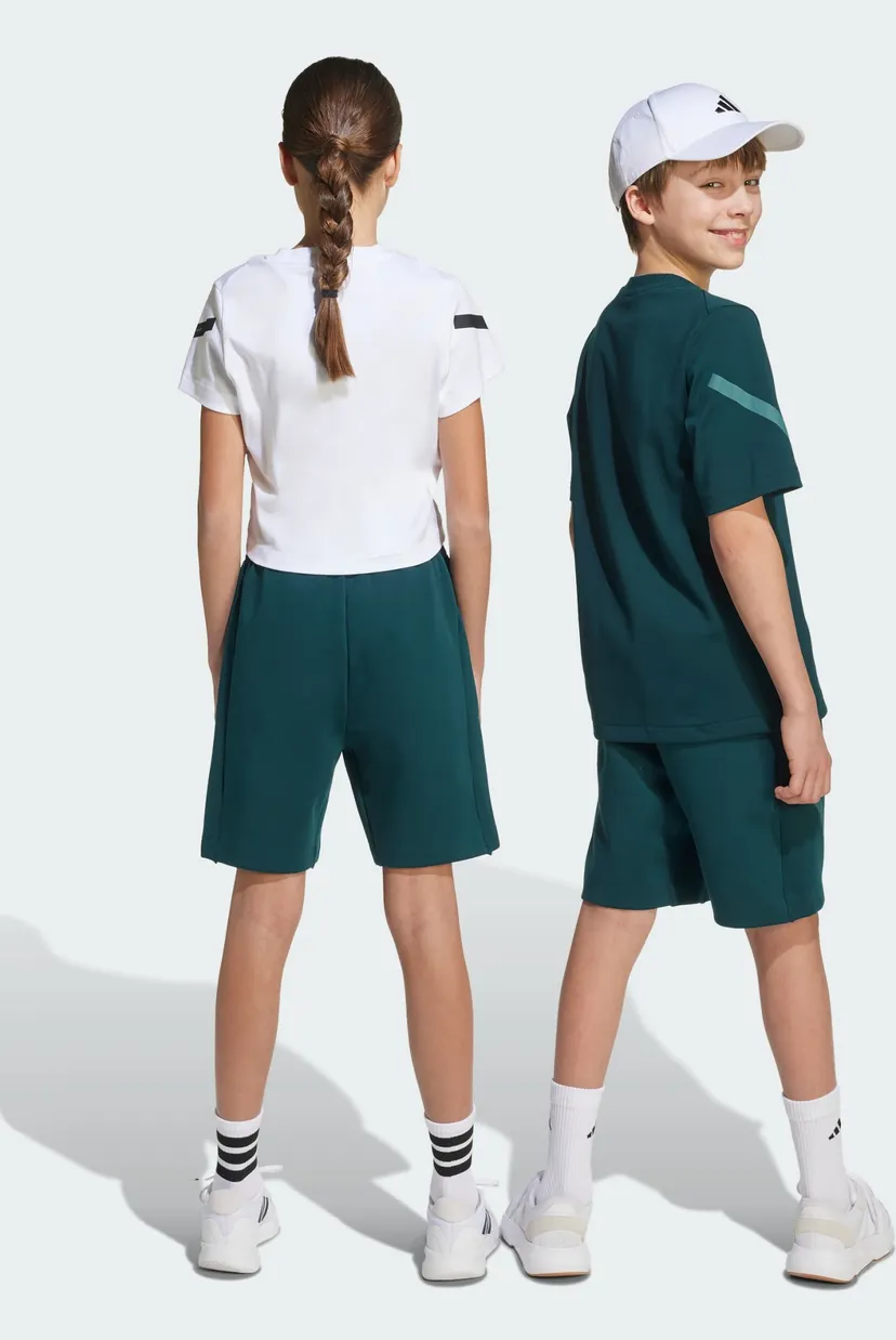 Дитячі темно-зелені шорти adidas Z.N.E. Kids 3
