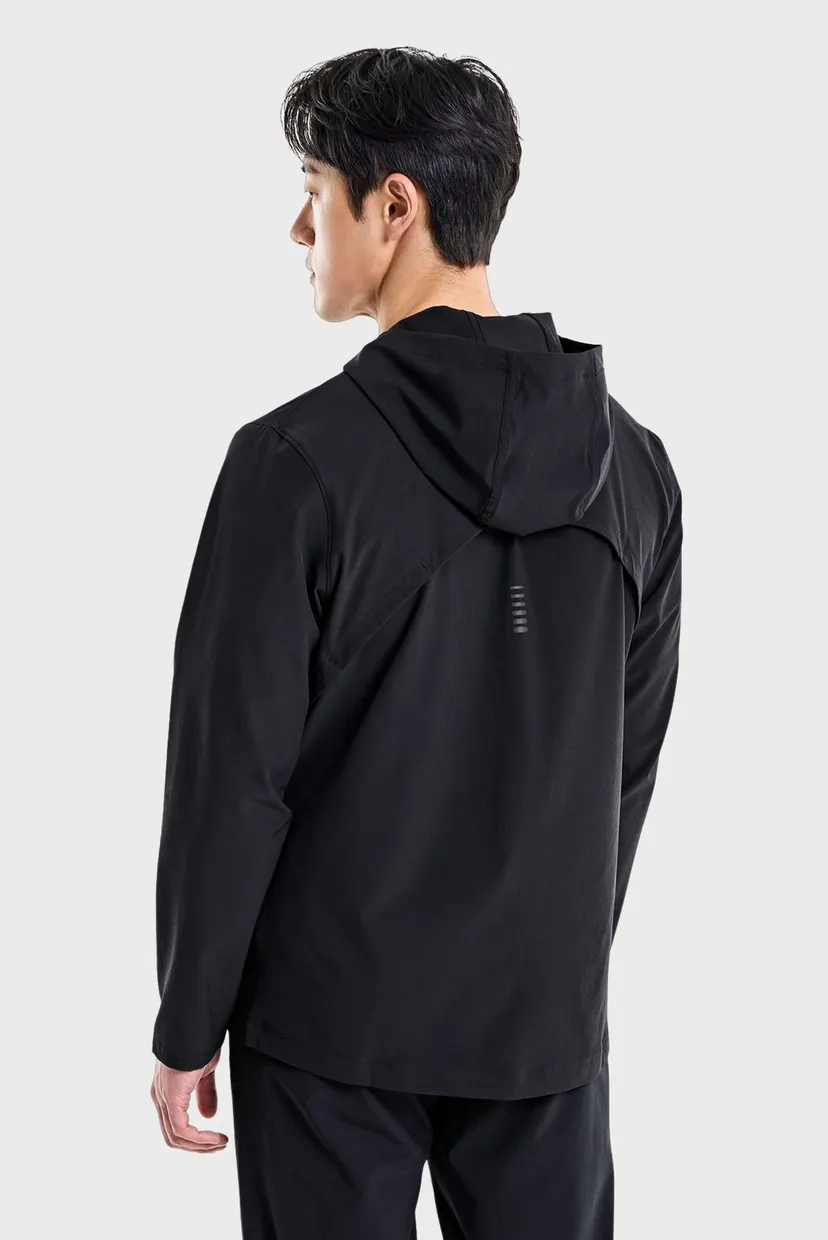 Чоловіча чорна вітровка OUTRUN THE STORM JACKET 3