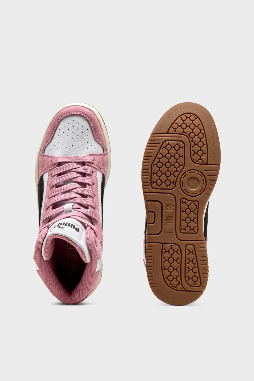 Жіночі рожеві замшеві кросівки Rebound Femme Mid Sneakers Women 4