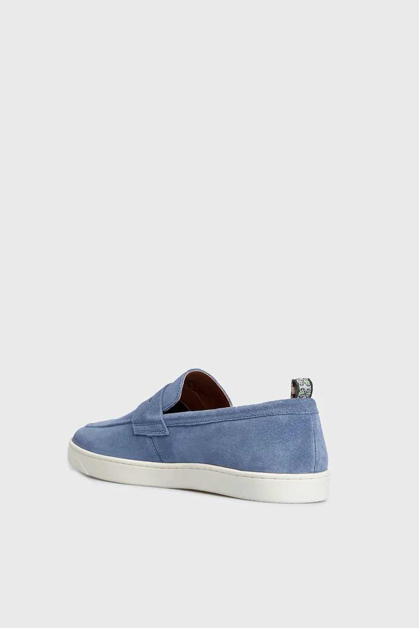 Мужские синие замшевые лоферы Lennon 5