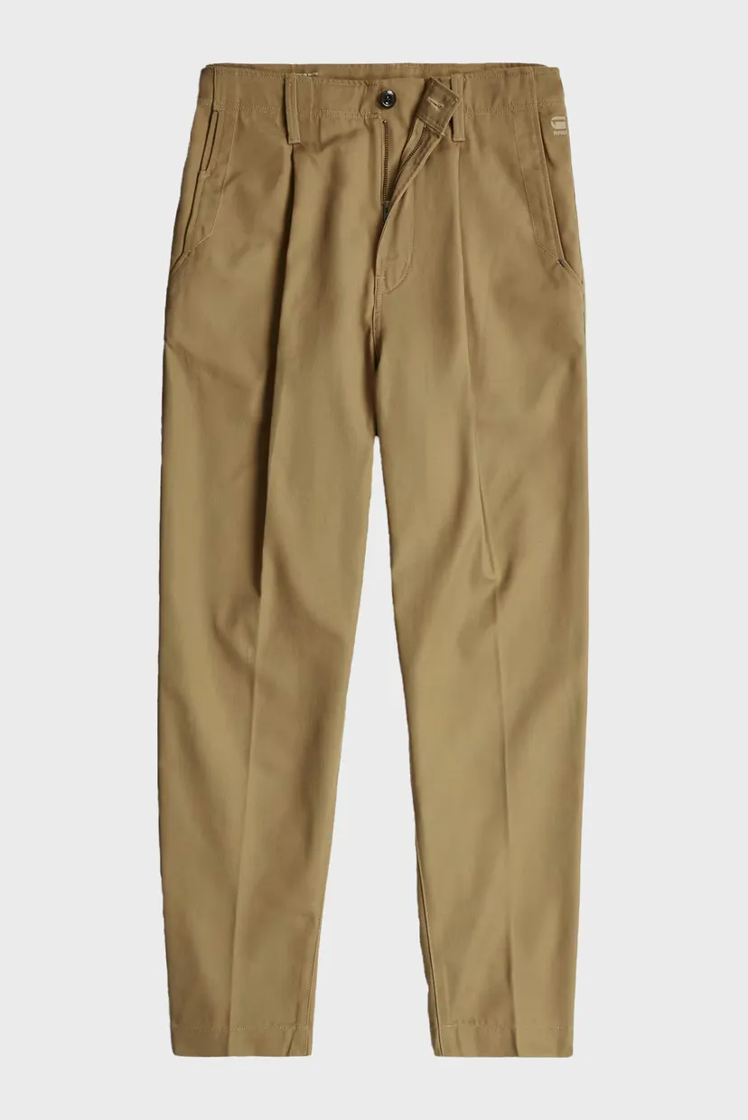 Мужские бежевые брюки Pleated 6