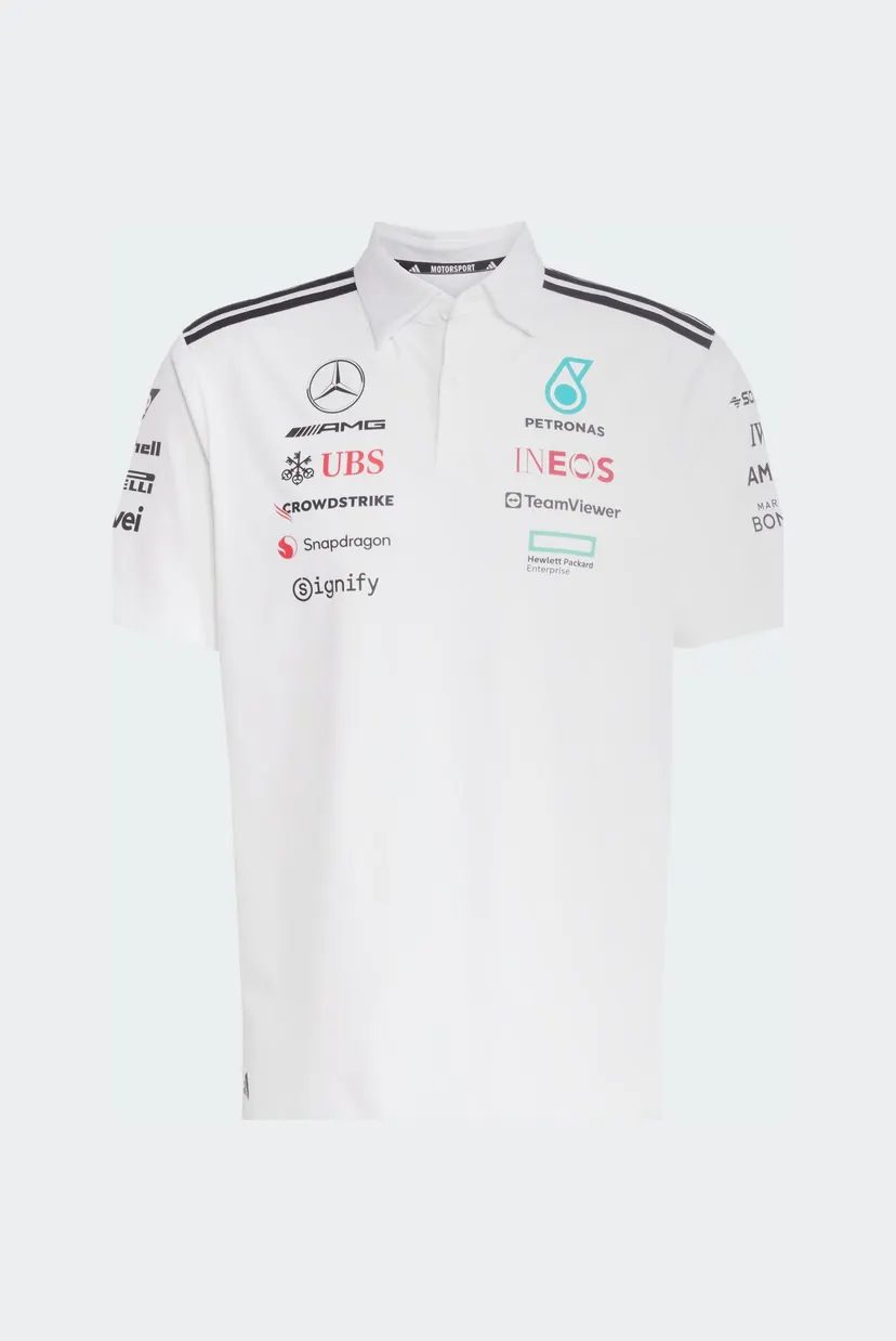 Чоловіче біле поло Mercedes - AMG Petronas Formula One Team 5