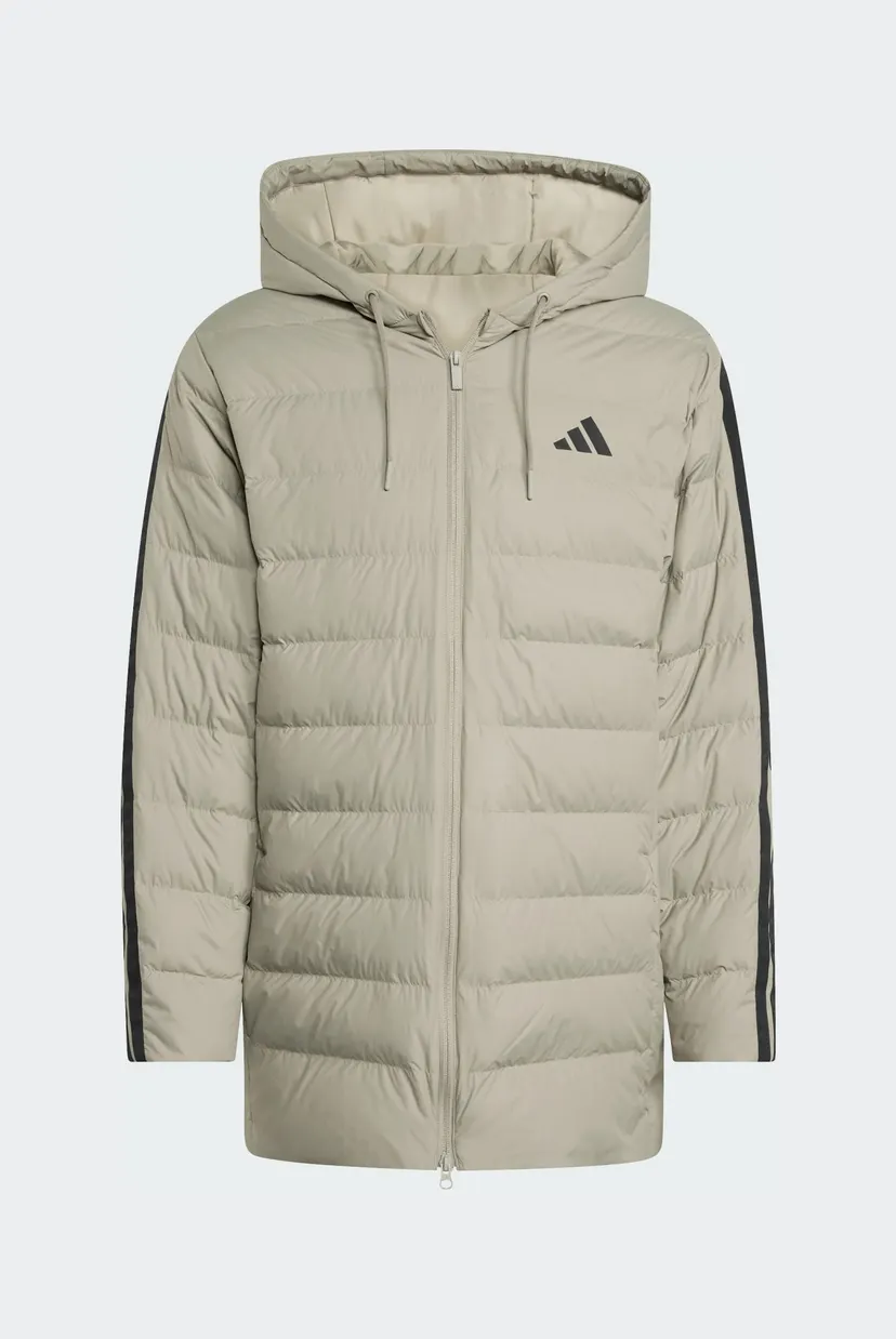 Мужской оливковый пуховик Essentials CLIMAWARM 3-Stripes 6