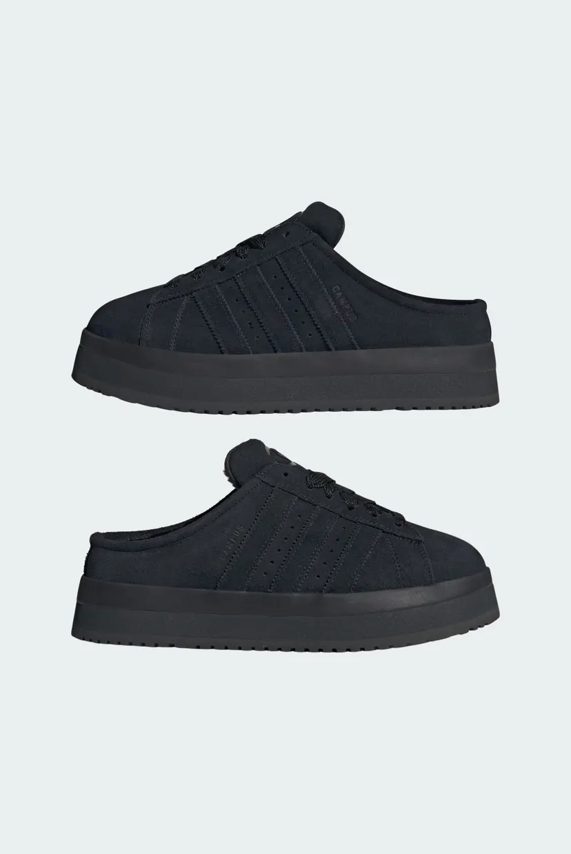 Женские черные замшевые клоги Campus 00s Winter Low 7