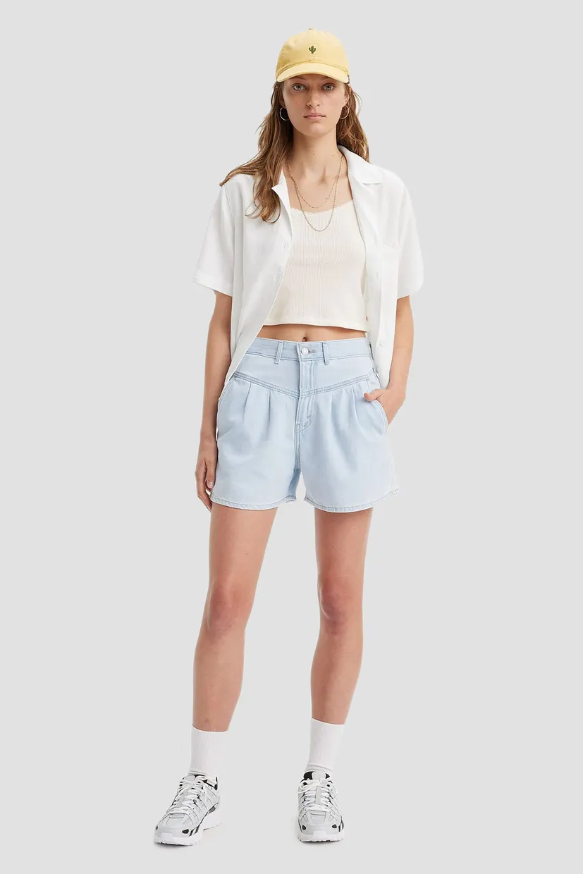 Жіночі блакитні джинсові шорти Lightweight Mom 5
