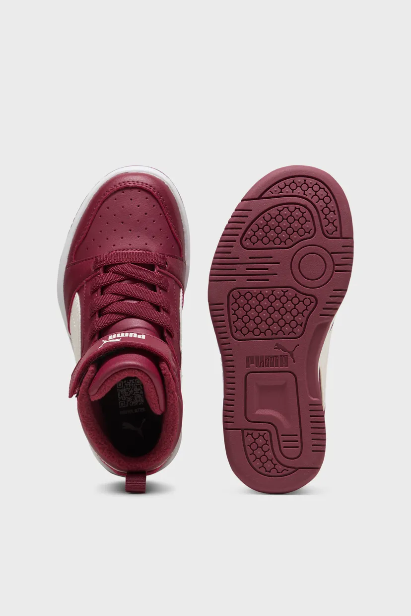 Детские бордовые хайтопы Rebound V6 Mid WTR Kids’ Sneakers 5