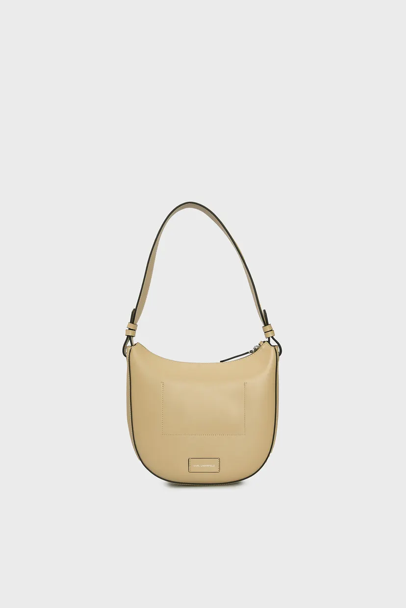 Жіноча бежева шкіряна сумка k circle moon shb perforated 4