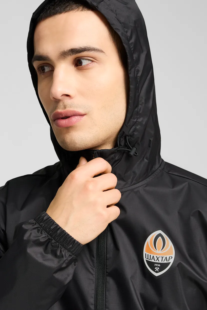 Чоловіча чорна вітровка FC Shakhtar Donetsk All-Weather Jacket Men 4
