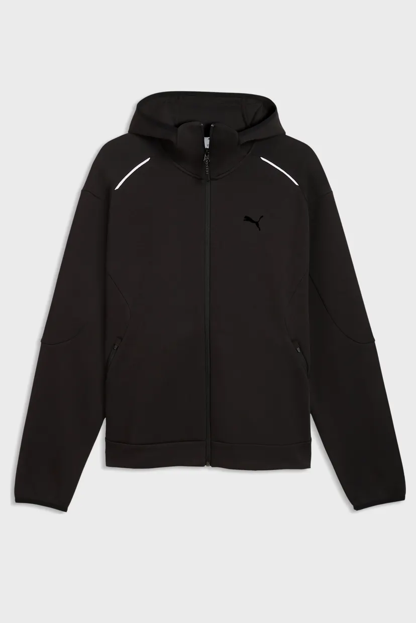 Мужское черное худи PUMATECH Relaxed Full-Zip Hoodie Men 5