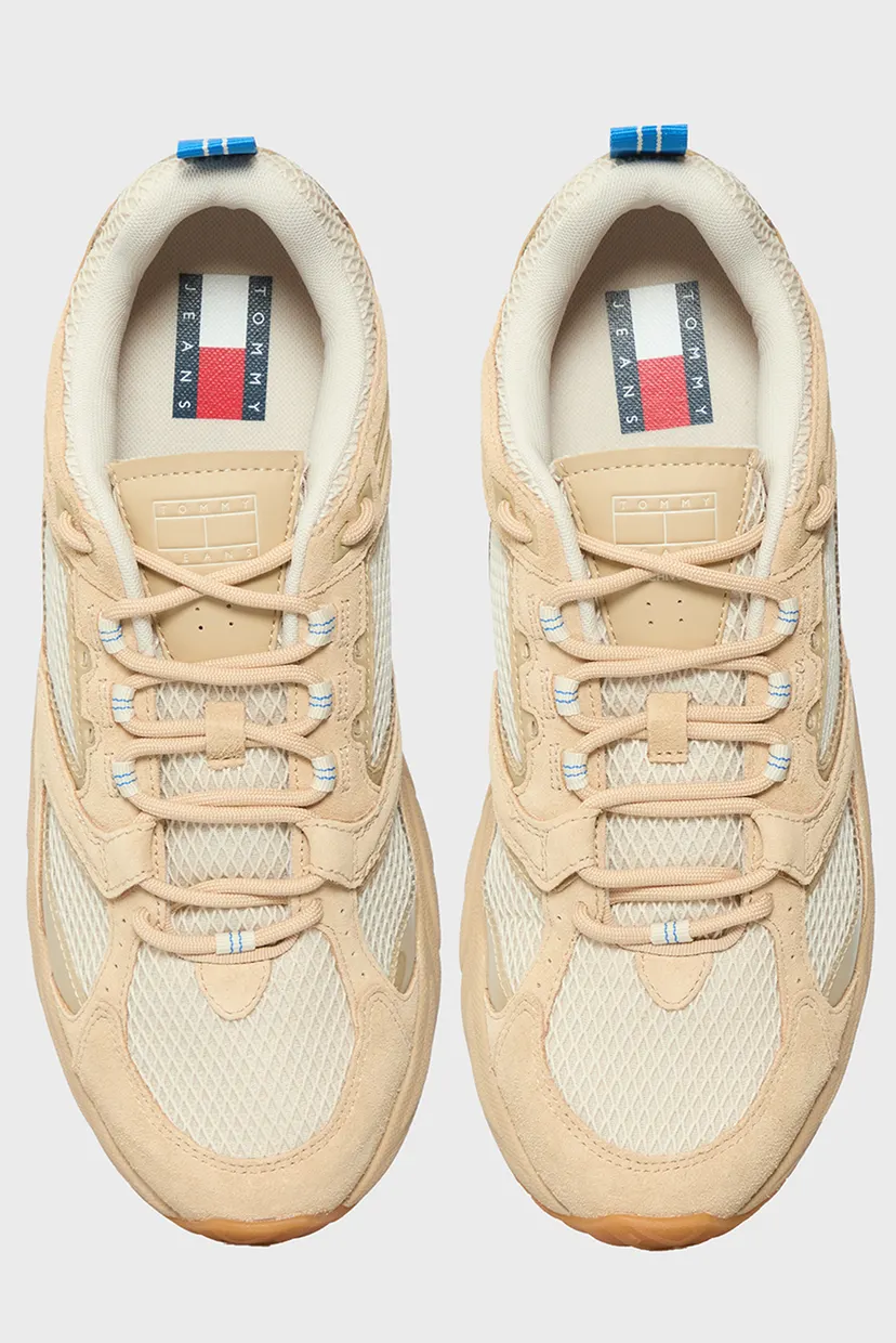 Чоловічі бежеві шкіряні кросівки CASUAL CUPSOLE 4