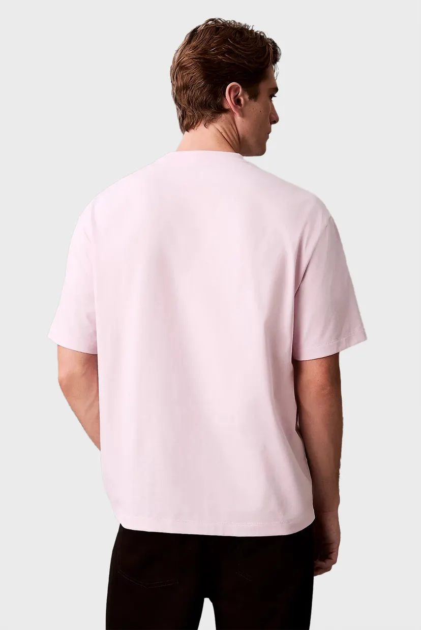 Мужская розовая футболка SS 16S RLXD FIT CKJ GRAPHIC TEE 4