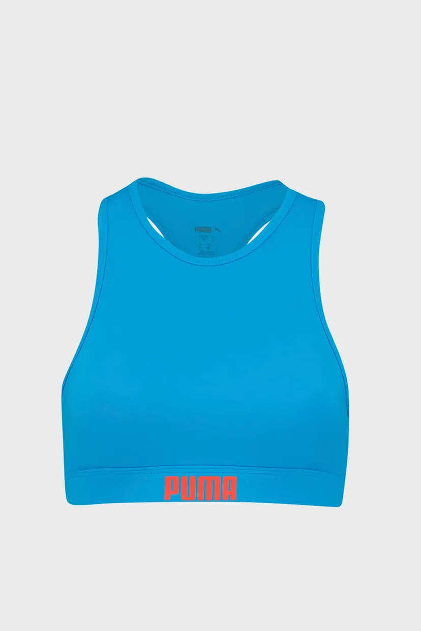 Женский синий лиф от купальника PUMA Swim Women Racerback Swim Top 6