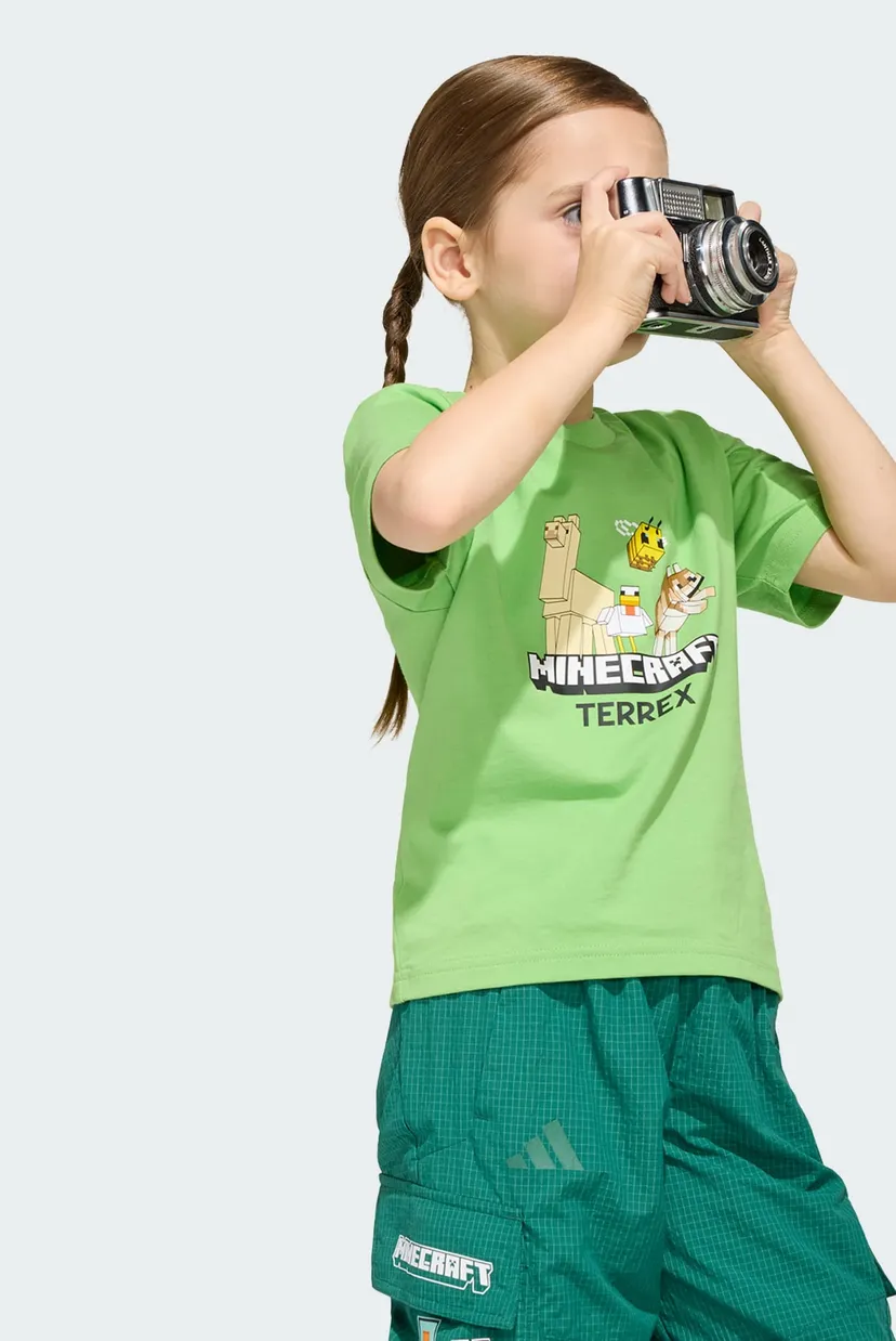 Дитяча зелена футболка Adidas Minecraft Terrex 5