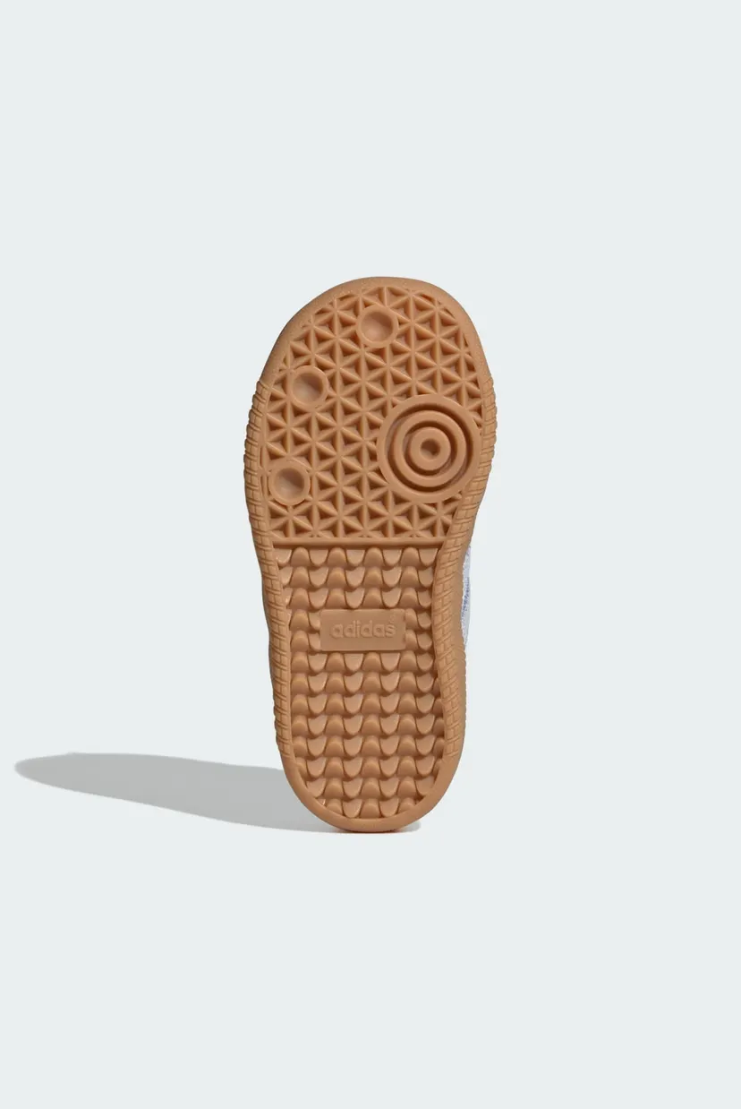 Дитячі білі шкіряні снікерси SAMBA OG COMFORT CLOSURE ELASTIC LACE 3