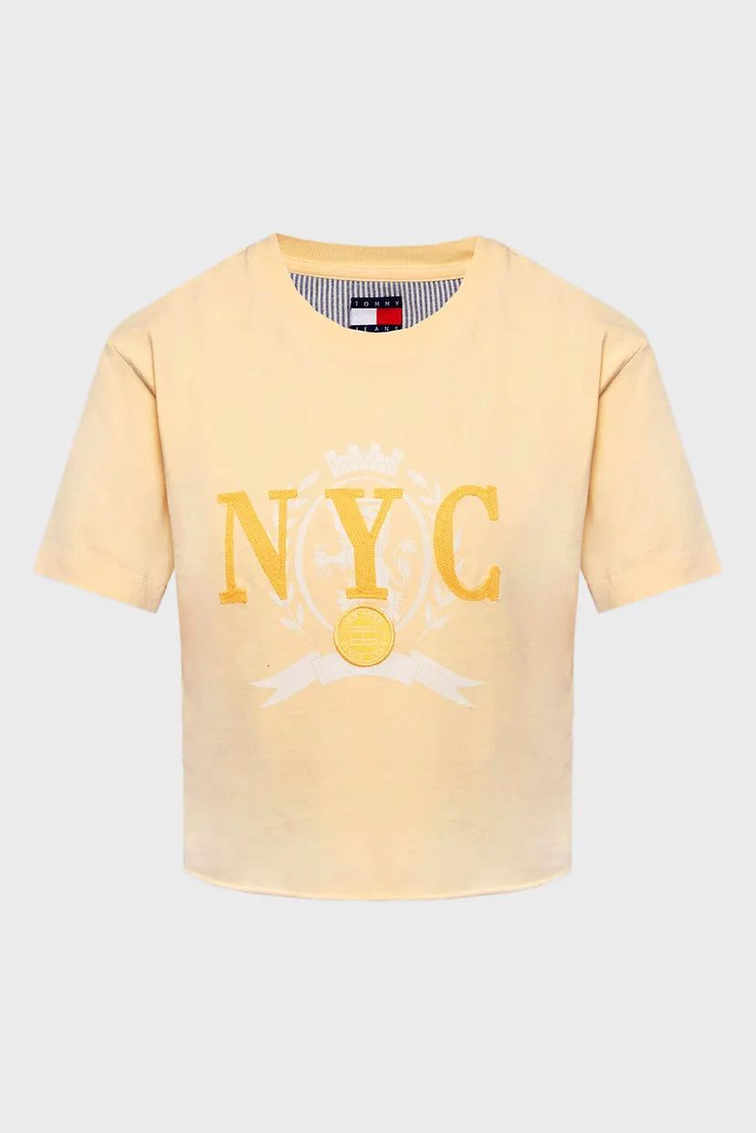 Жіноча жовта футболка VARSITY GRAPHIC T-SHIRT 5
