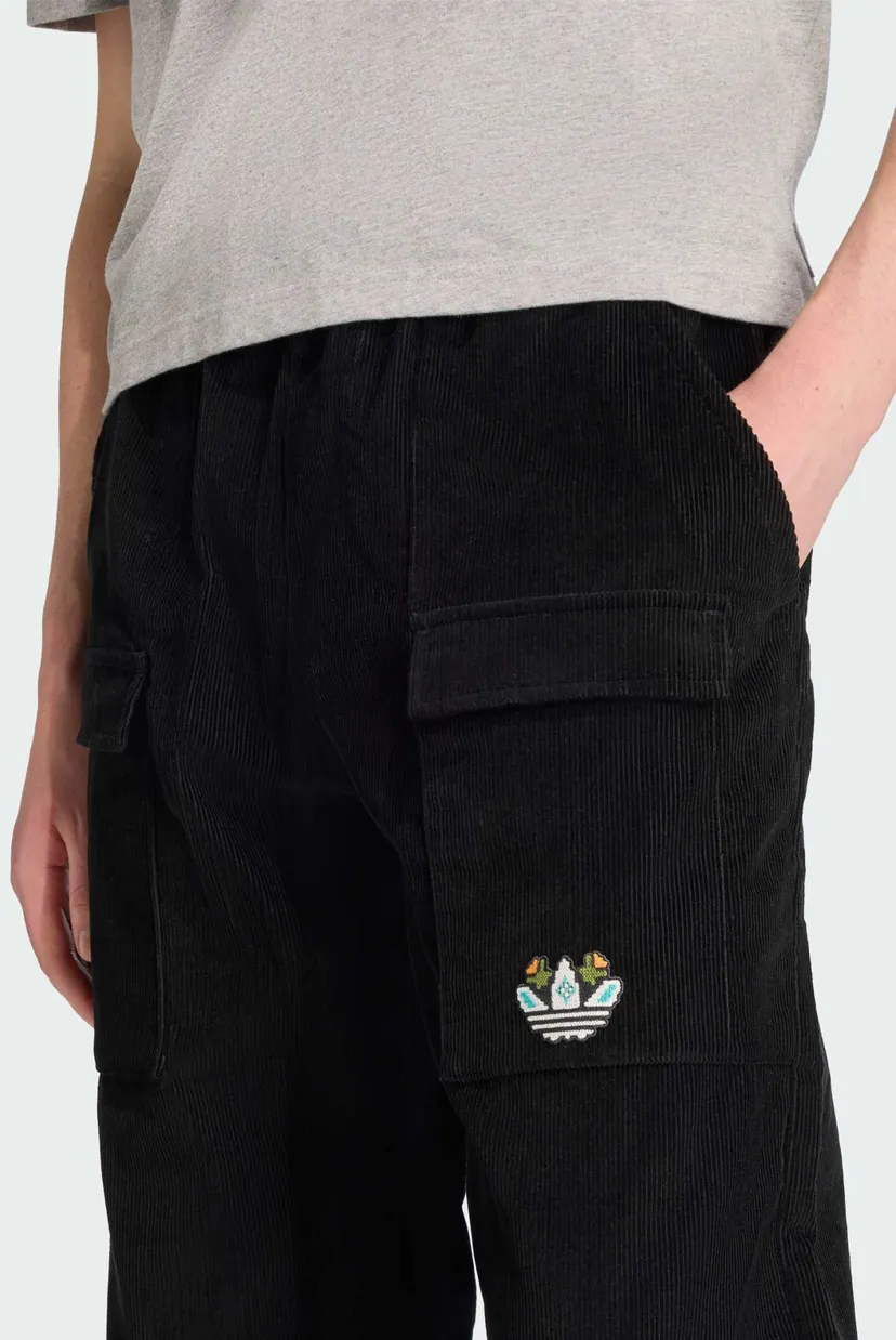 Мужские черные вельветовые спортивные брюки Monogram Regular 4