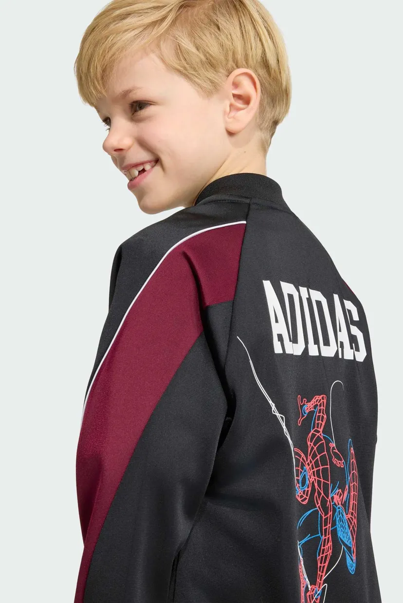 Детский черный спортивный костюм ADIDAS MARVEL SPIDER-MAN 6