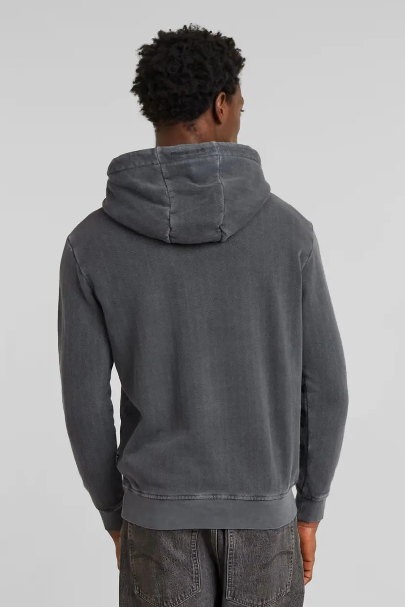Чоловіче темно-сіре худі Overdyed hdd sw 3