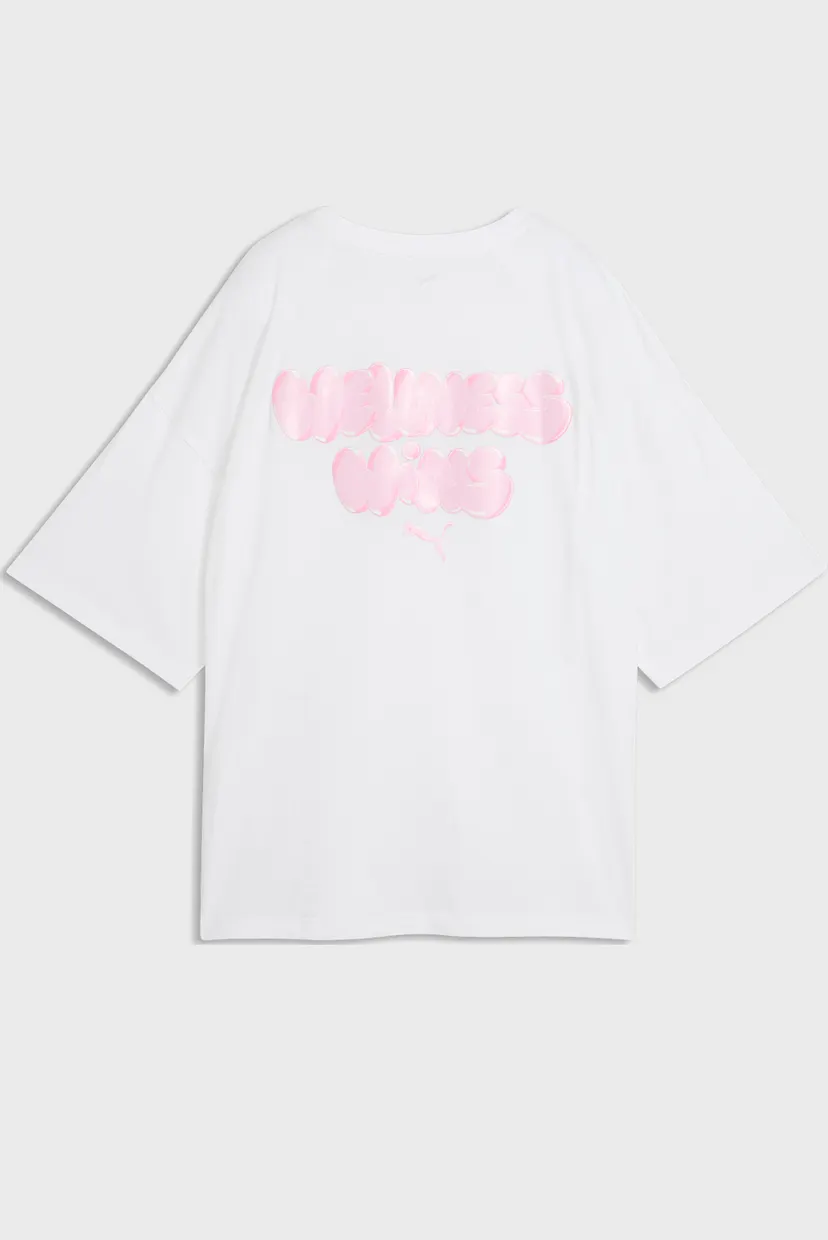 Жіноча біла футболка Graphic Bubble Oversized Tee Women 5