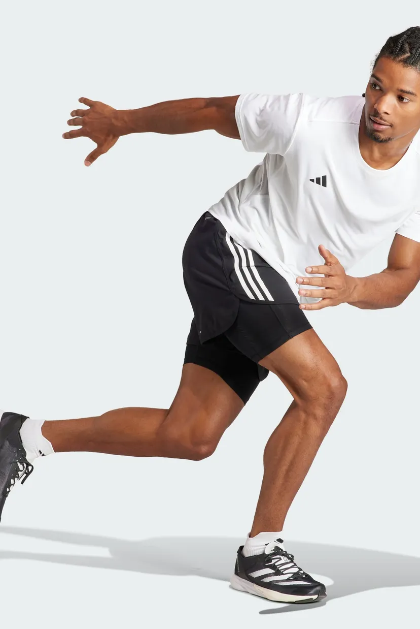 Чоловіча біла футболка Adizero Essentials 3