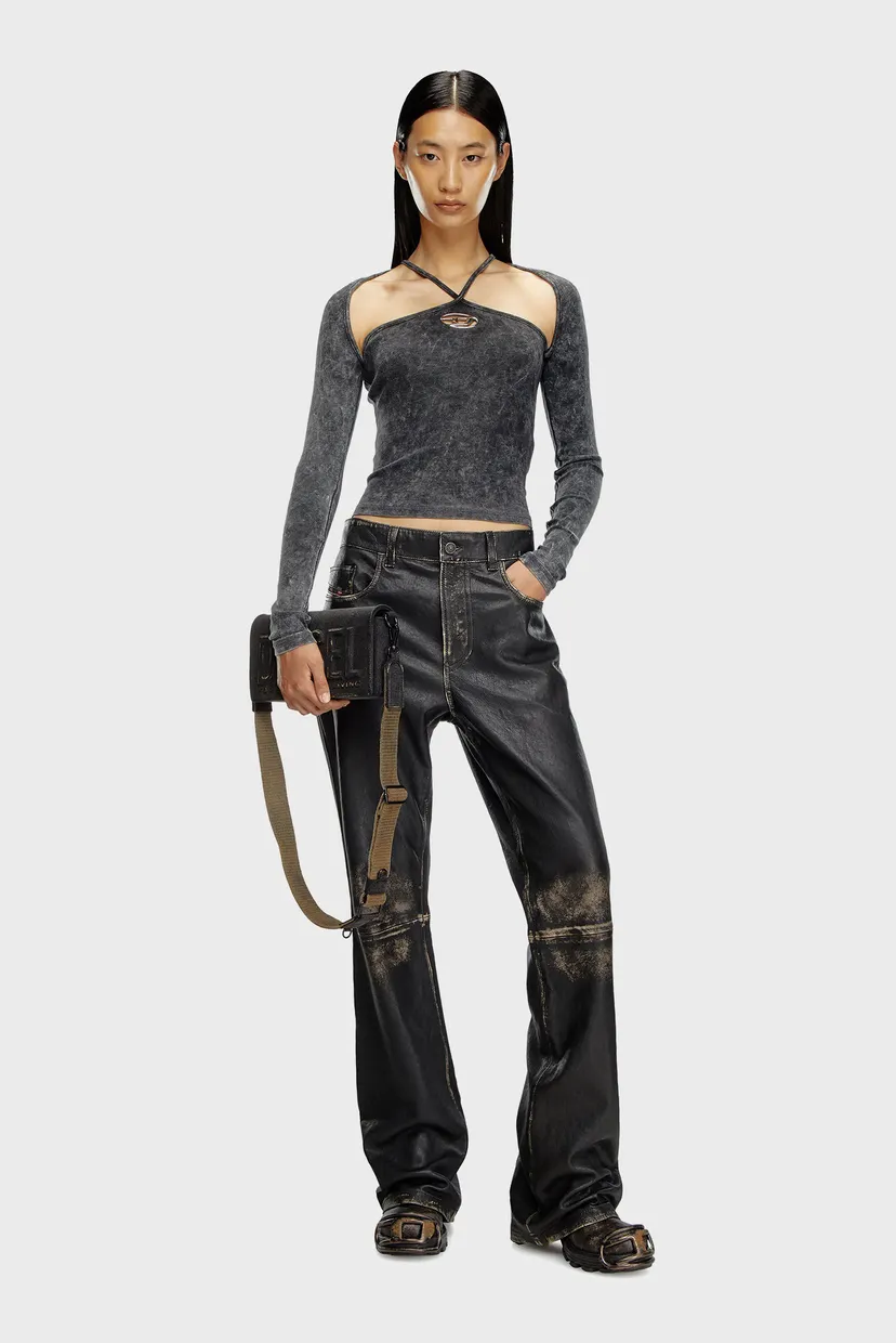 Женский серый топ T-MARINEL TOP Diesel A14424 0KHAS — MD-Fashion