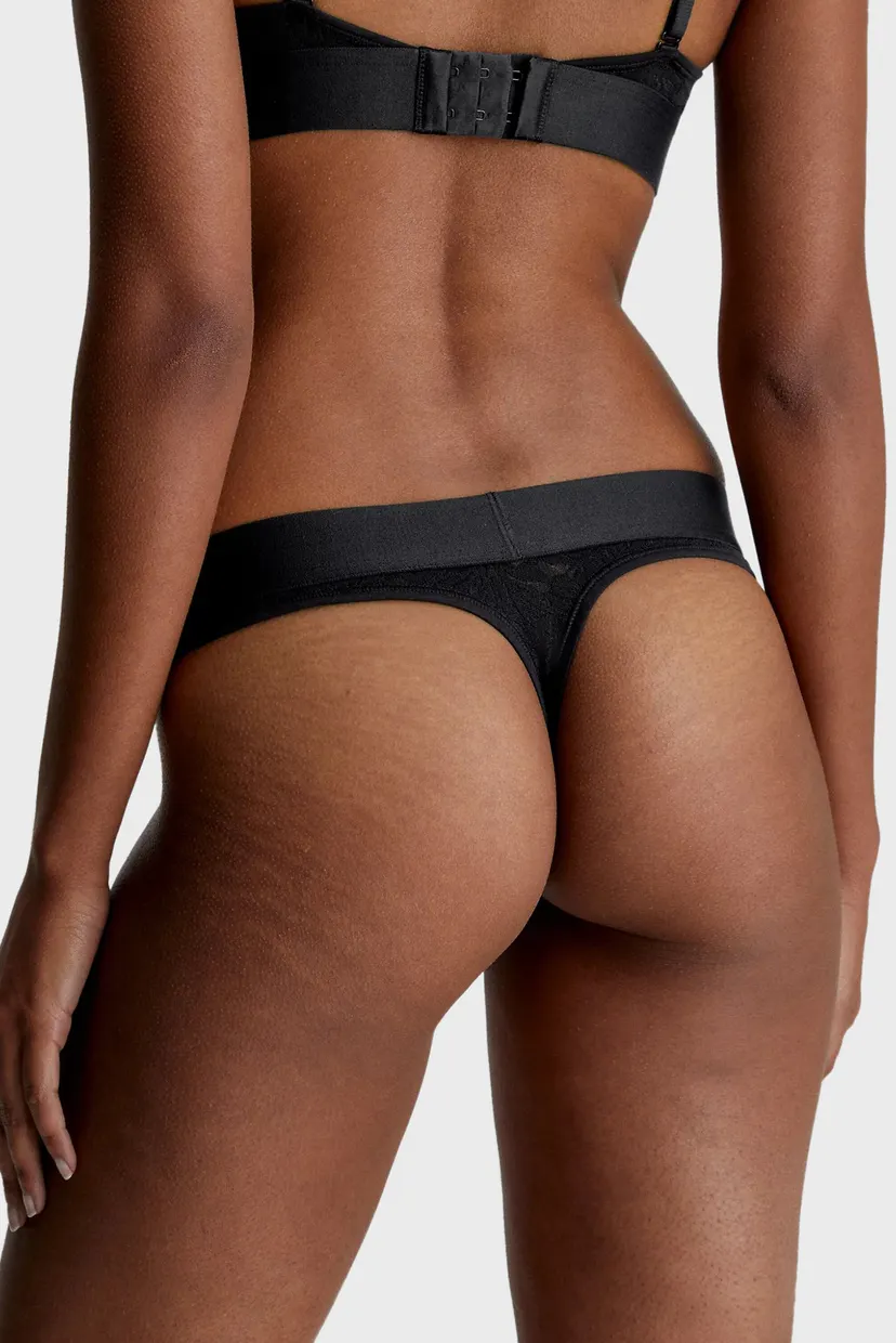 Жіночі чорні трусики THONG 3