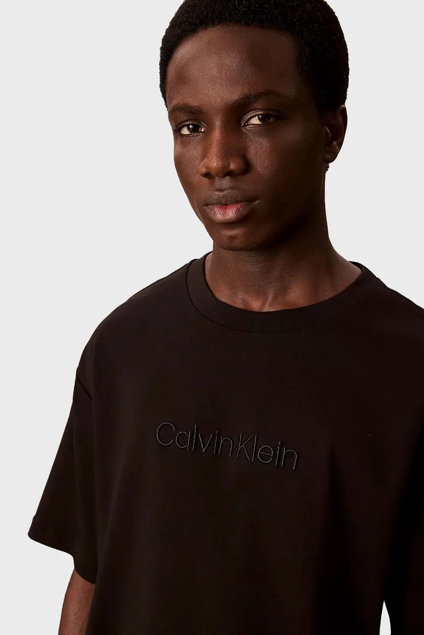 Мужская черная футболка A - Rel Fashion Logo 4