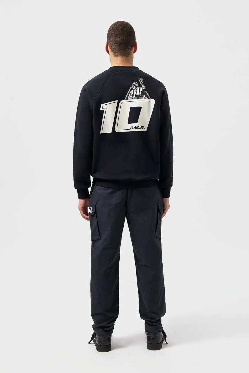Мужской черный свитшот The Club Box Fit Crewneck 4