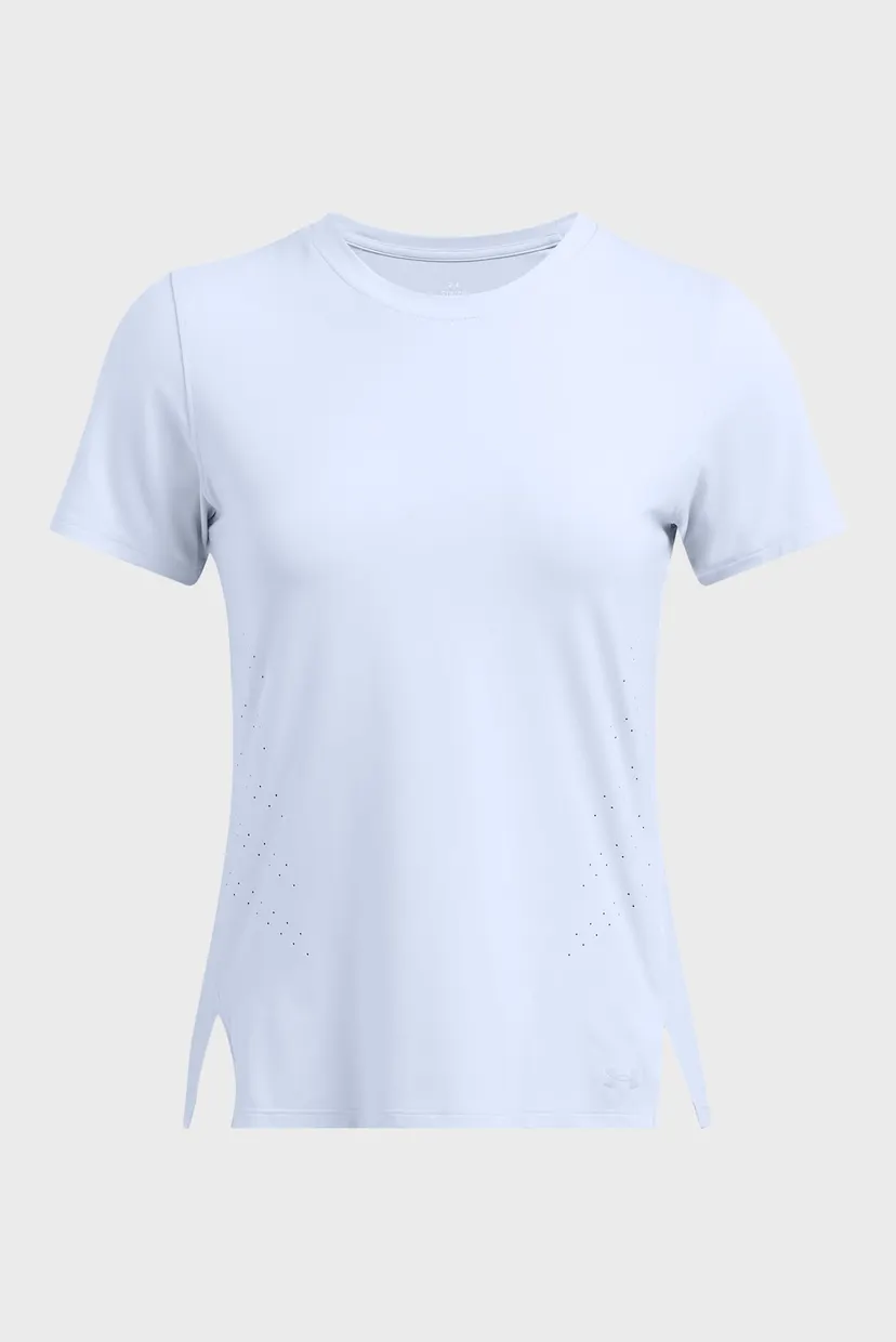 Жіноча блакитна футболка UA Launch Elite Shortsleeve 4