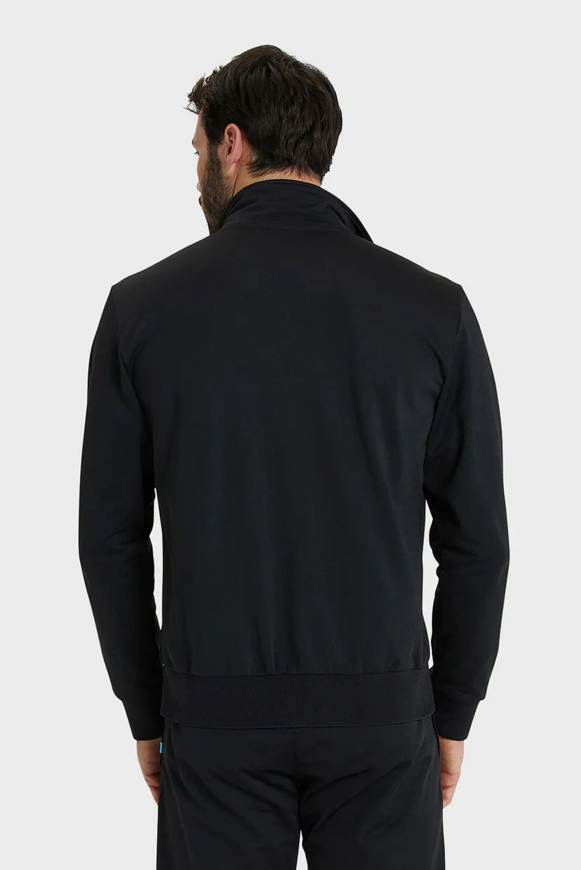 Черная спортивная кофта (унисекс) TEAM JACKET PANEL KNITTED POLY 6