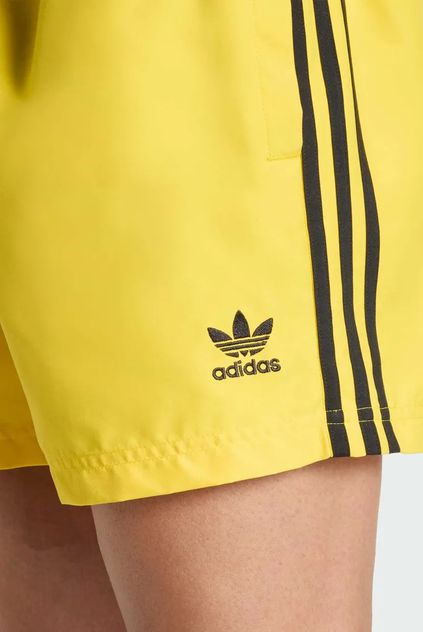 Мужские желтые плавательные шорты Adicolor 3-Stripes 5-Inch 5