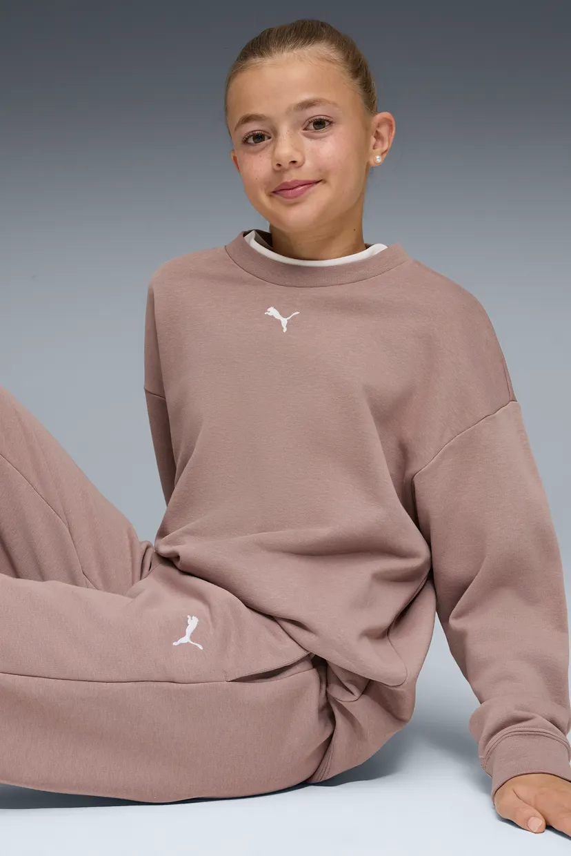 Детский пудровый спортивный костюм (свитшот, брюки) Loungewear Oversized Tracksuit Youth 3