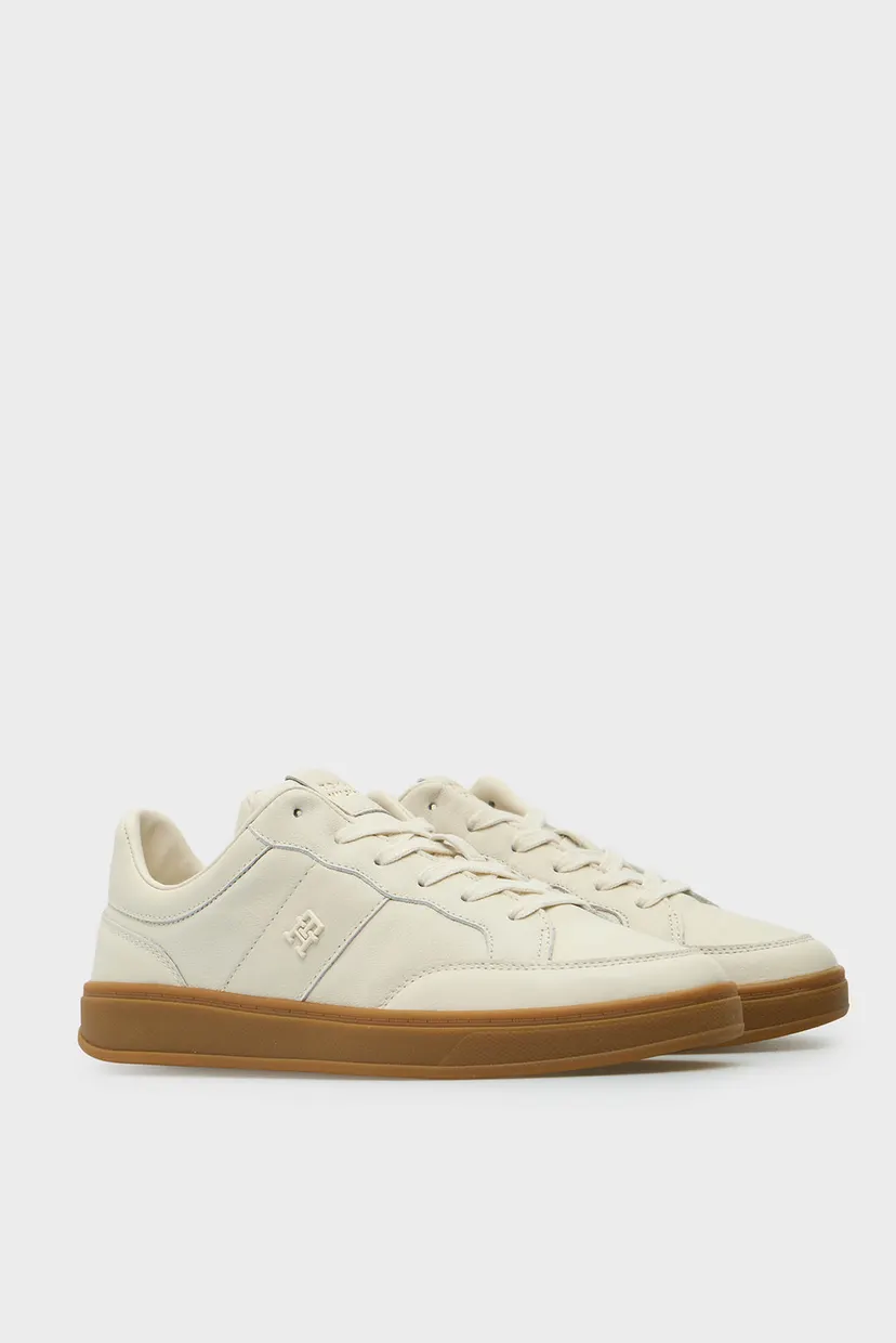 Женские белые кожаные сникерсы HERITAGE 3