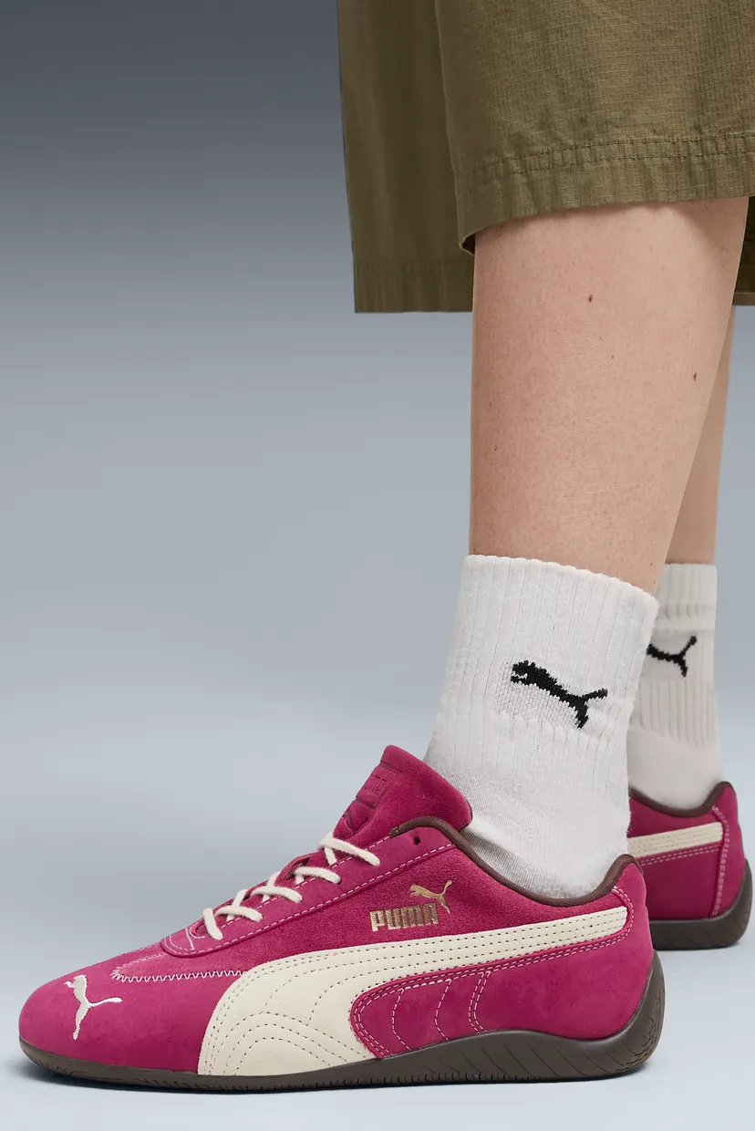 Жіночі малинові замшеві кросівки Speedcat Wine Club Sneakers Women
