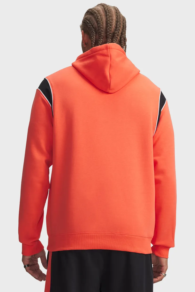 Мужское оранжевое худи UA Rival Fleece Nov Hoodie Under Armour