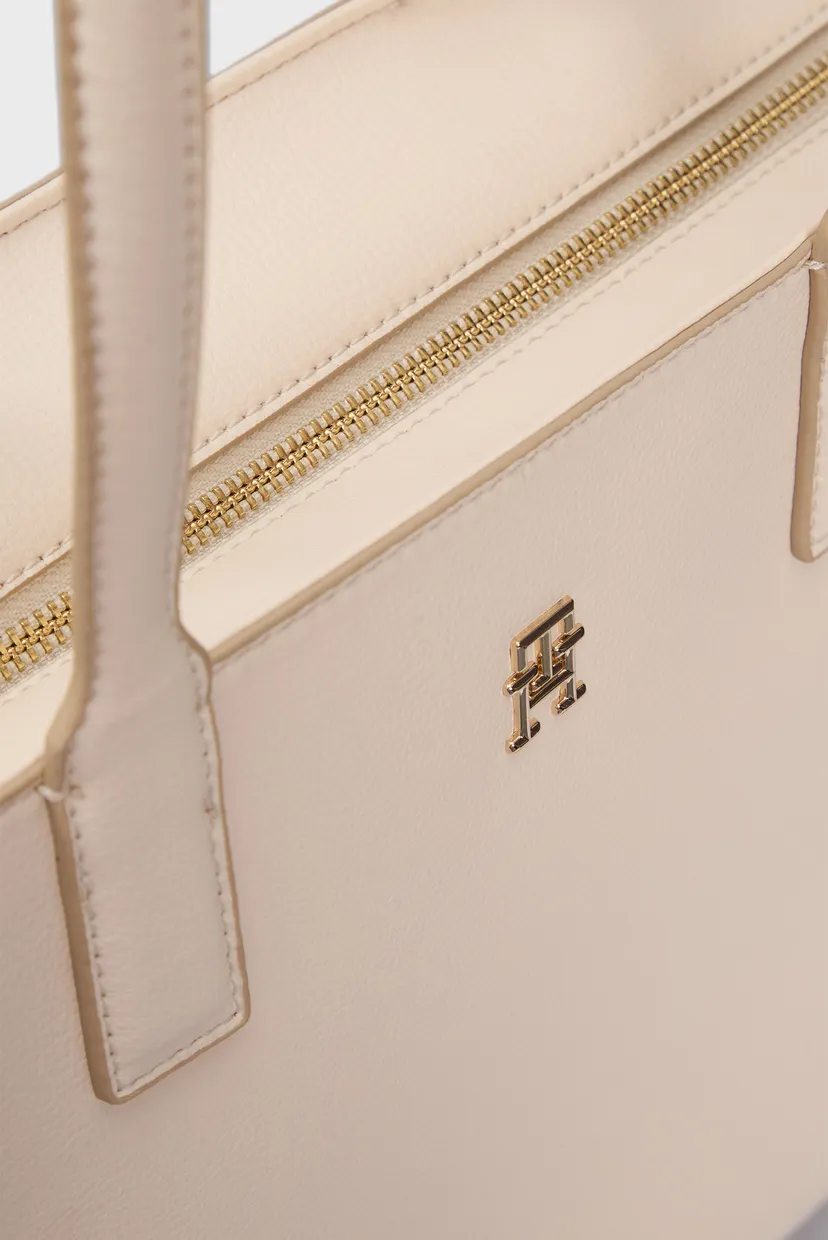 Жіноча біла сумка TH SOFT LOGO TOTE 6
