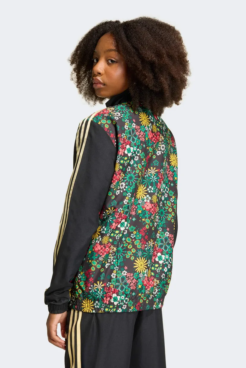 Дитяча чорна спортивна кофта з візерунком adidas Originals x Liberty London 3