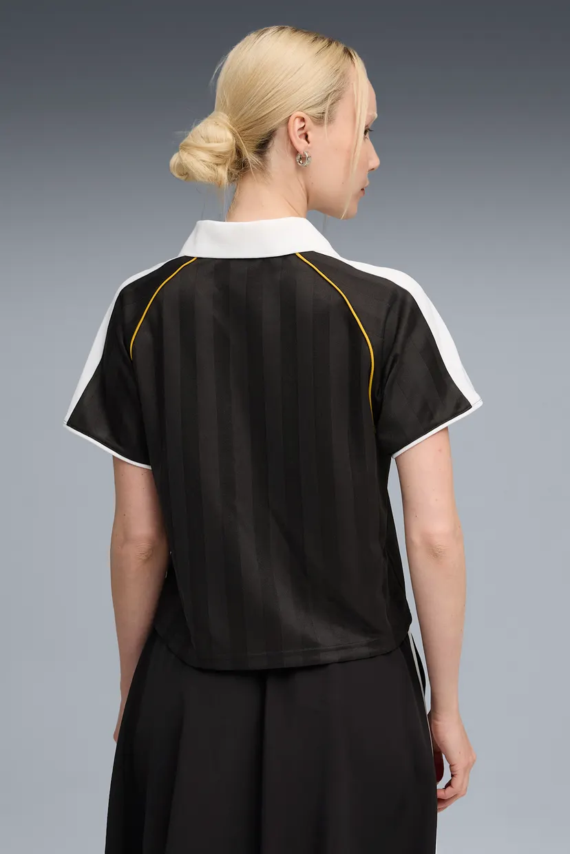 Женская черная футболка T7 Relaxed Football Jersey Women 3