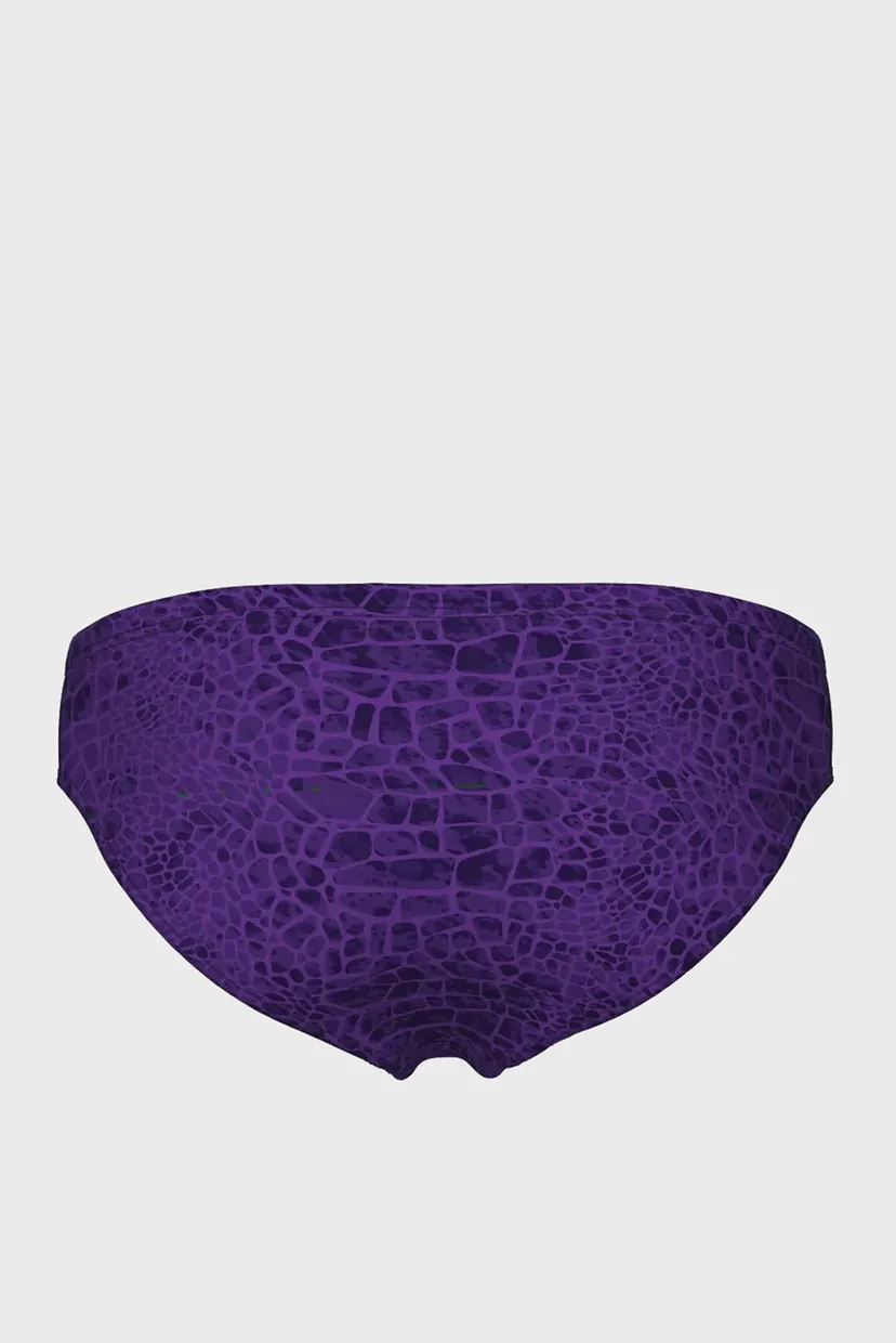 Мужские фиолетовые плавки с узором SNAKESKIN 4