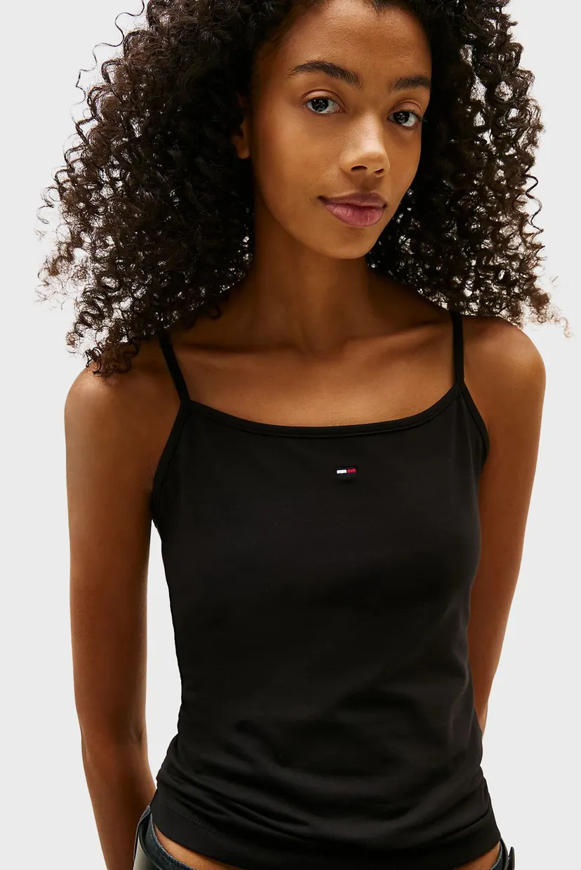 Жіночий чорний топ ESSENTIAL STRAP TOP EXT 4