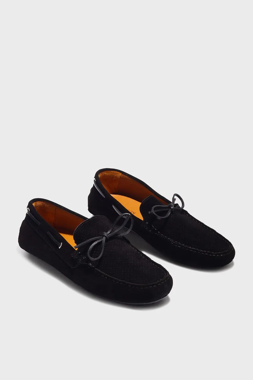 Чоловічі чорні замшеві мокасини Respect 81219-A2 BLACK — MD-Fashion