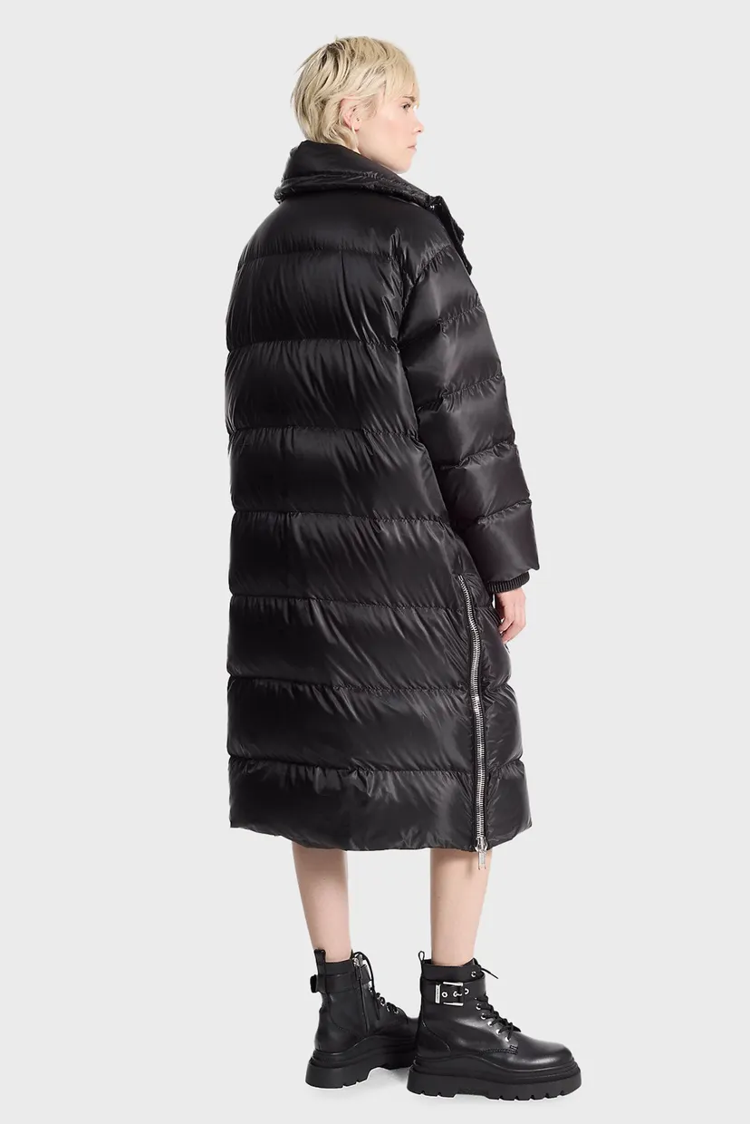 Черный пуховик  UNISEX CHUNKY ZIP PUFFER (унисекс) 5