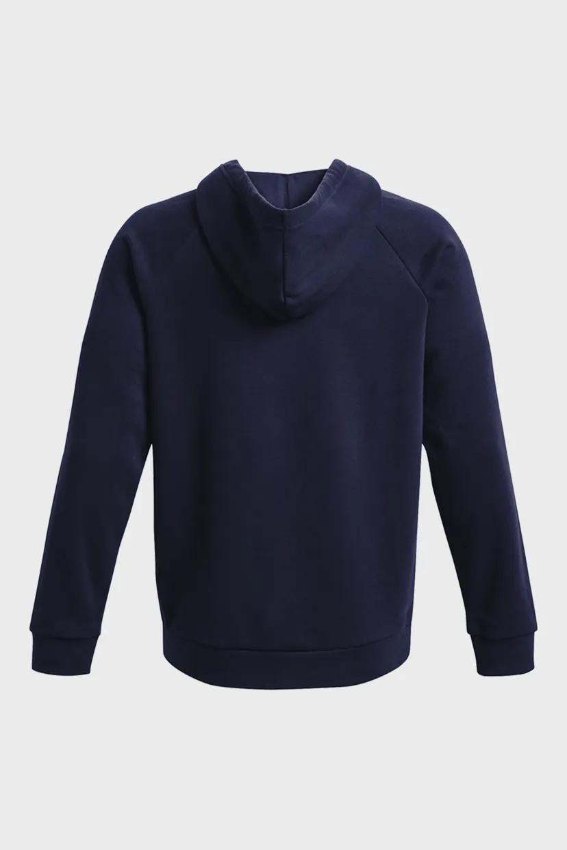 Мужское темно-синее худи UA Rival Fleece FZ Hoodie 6