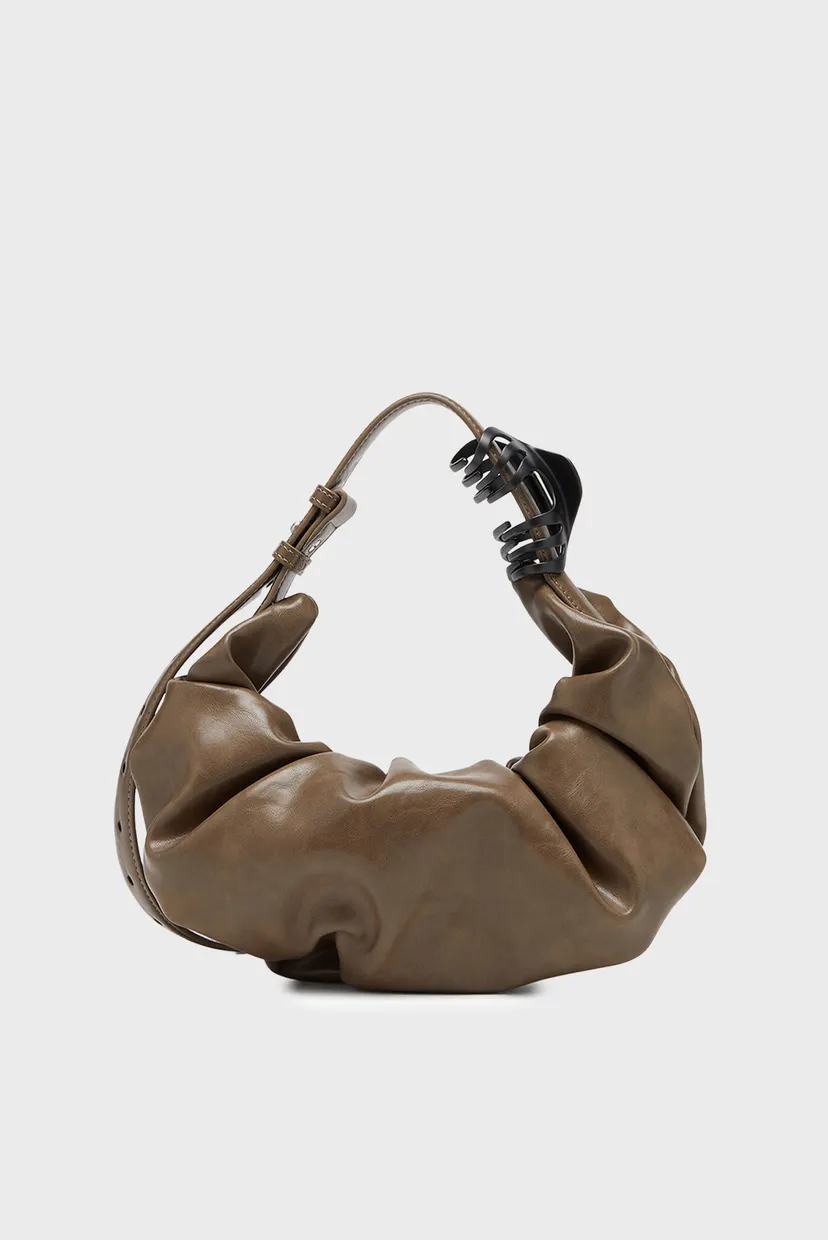 Жіноча коричнева сумка GRAB-D HOBO S SHOULDER BAG 4