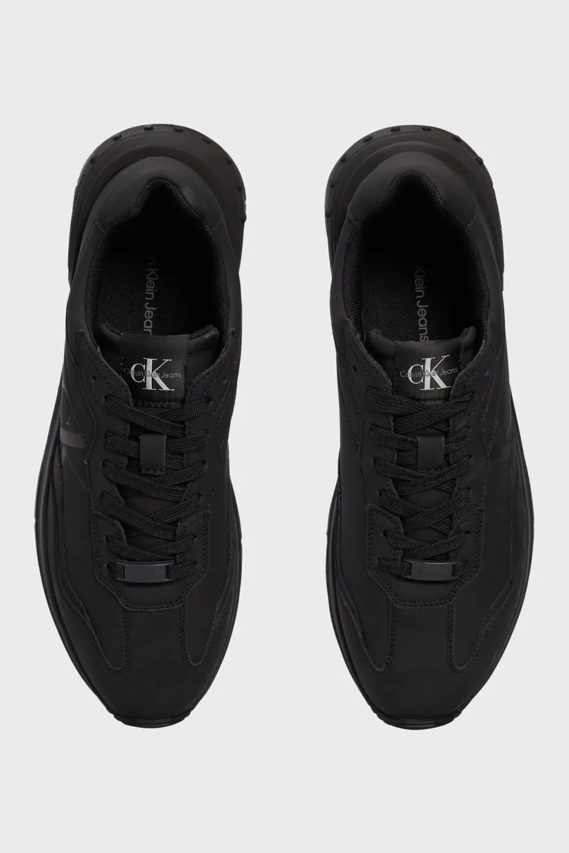 Мужские черные кожаные кроссовки CHUNKY RUNNER LOW LACE IN 4